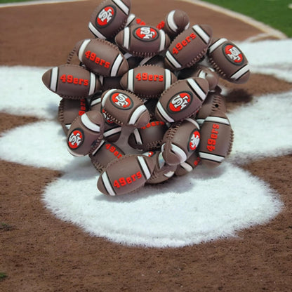 NFL Football Teams  - (Large) 17mm Silicone Bead