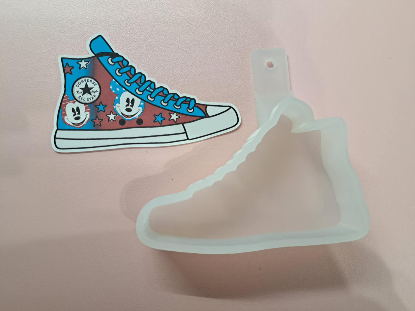 Converse Sneaker Shoe Cardstock Silicone Mold, Aroma Bead Molds, Premium Cardstock Images