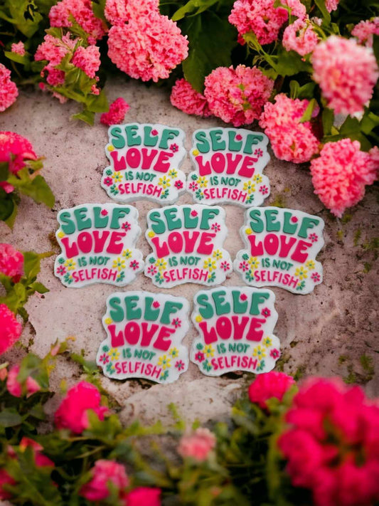 Self Love is not Selfish Style 1 Silicone Focal Bead