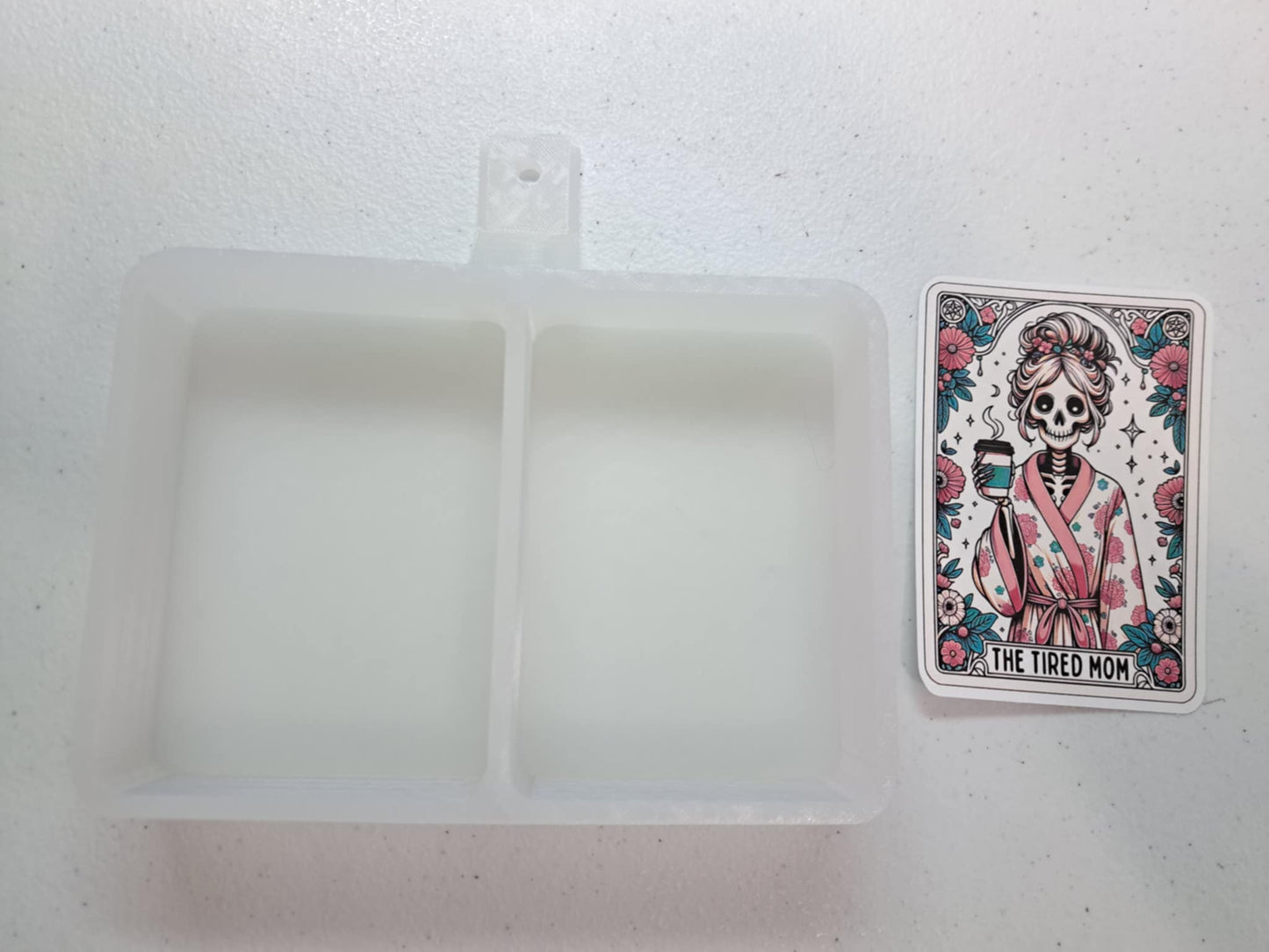 Tarot Cards: Horror Movie Slashers and Holographic Style Dual Cavity Cardstock Silicone Mold, Aroma Bead Molds, Premium Cardstock Images