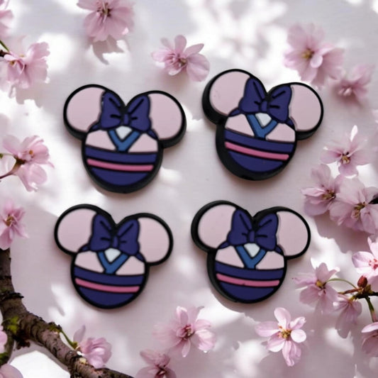 Mulan: Mouse Ears Round Disney Movie Inspired Silicone Focal Bead