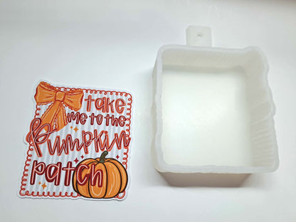Take Me To The Pumpkin Patch Cardstock Silicone Mold, Aroma Bead Molds, Car Freshies, Premium Cardstock Images