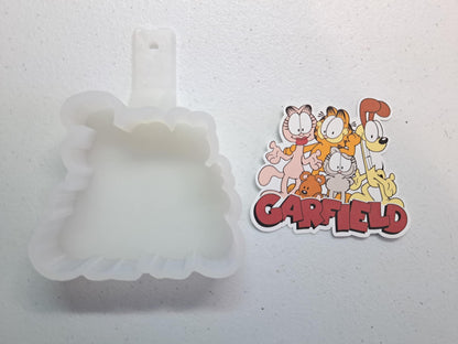 Garfield and Friends: Movie/TV Inspired Cardstock Silicone Mold, Aroma Bead Molds, Premium Cardstock Images