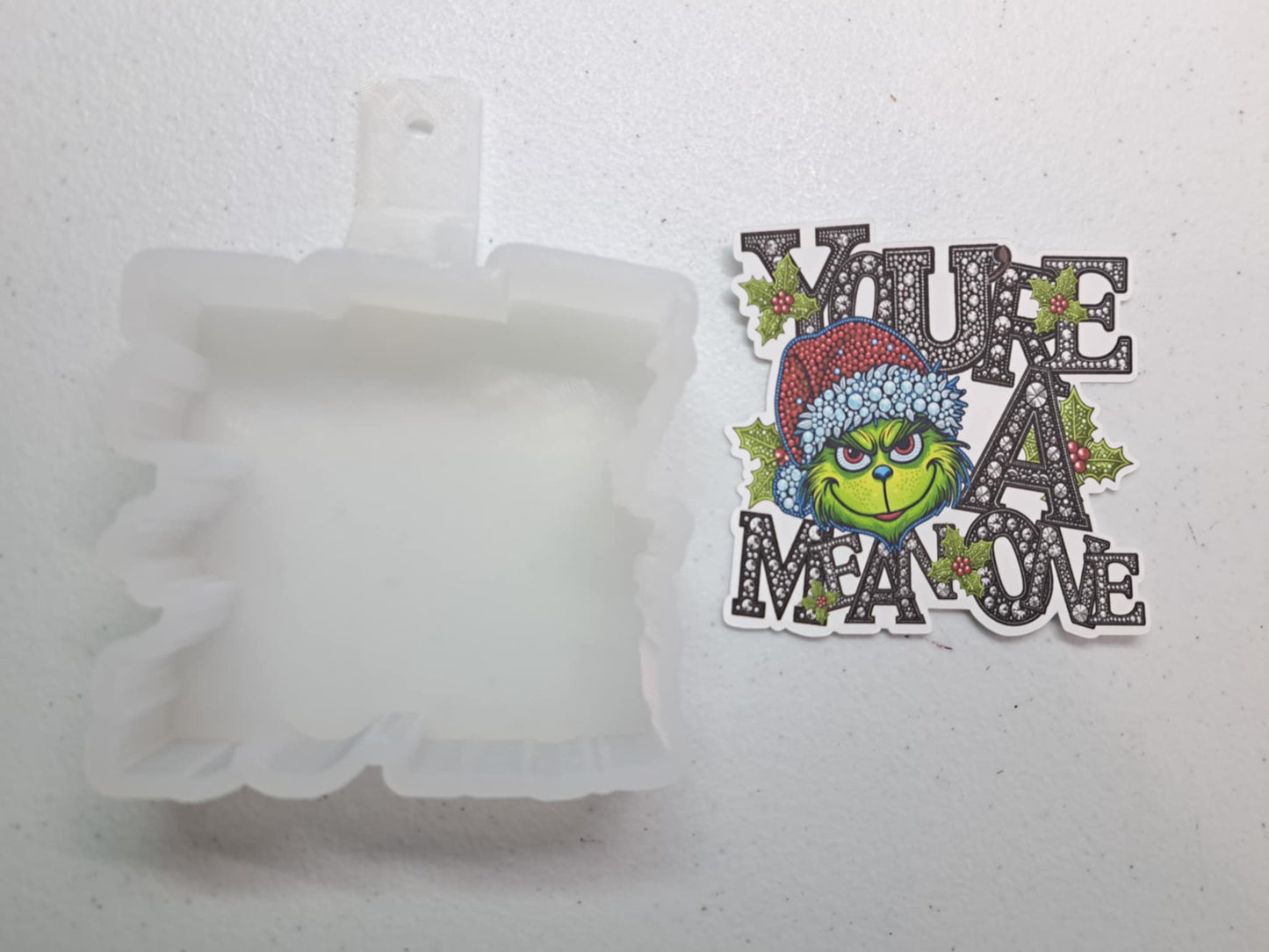 You're A Mean One Grinch Cardstock Silicone Mold, Aroma Bead Molds, Premium Cardstock Images