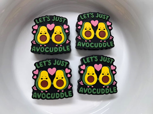 Let's Just Avocuddle - Avocados Love Silicone Focal Bead