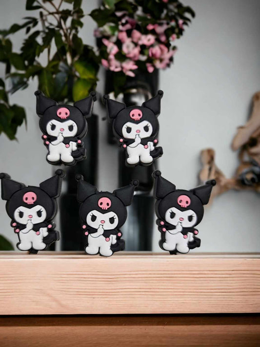 Kuromi Full Body Silicone Focal Bead - 0523
