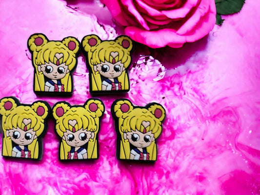 Sailor Moon Inspired Silicone Focal Bead - 0477