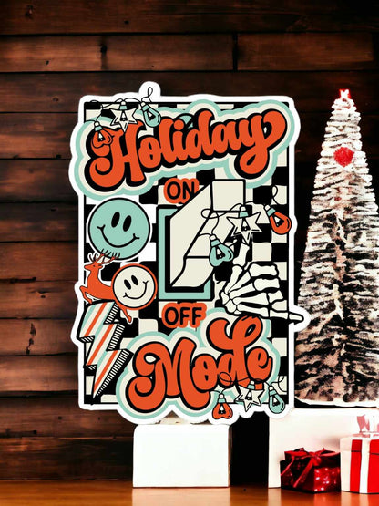 Holiday Mode Switch Retro Cardstock Silicone Mold, Aroma Bead Molds, Premium Cardstock Images