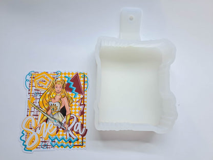 Retro Character She-Ra Cardstock Silicone Mold, Aroma Bead Molds, Premium Cardstock Images