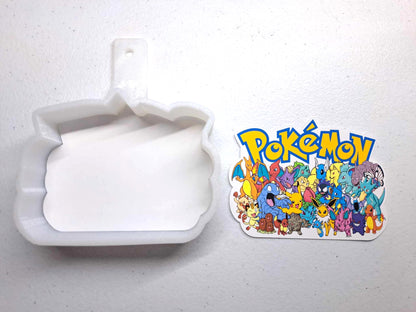 Pokemon Group Cardstock Silicone Mold, Aroma Bead Molds, Premium Cardstock Images