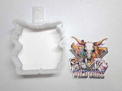 I Got a Thing for the Wild Ones Silver Western Cardstock Silicone Mold, Aroma Bead Molds, Premium Cardstock Images