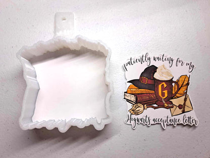 HP: Hogwarts Acceptance Letter, Muggle, Movie Inspired Cardstock Silicone Mold, Aroma Bead Molds, Premium Cardstock Images