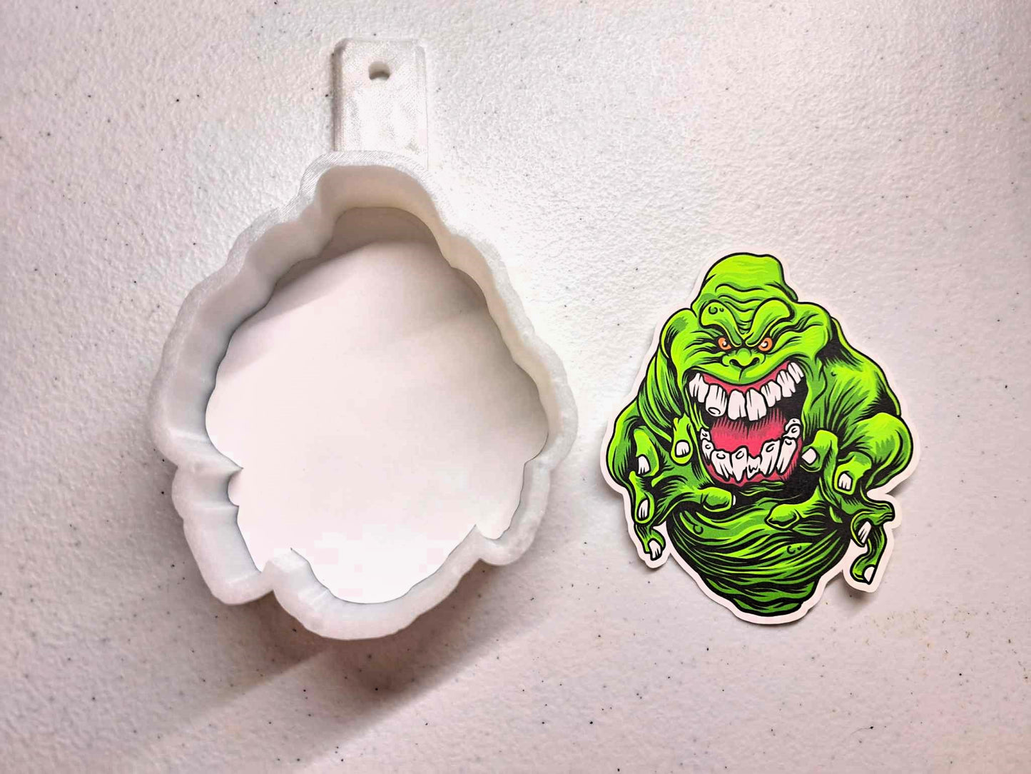 Ghostbusters Original Chibi: Slimer Cardstock Silicone Mold, Aroma Bead Molds, Premium Cardstock Images