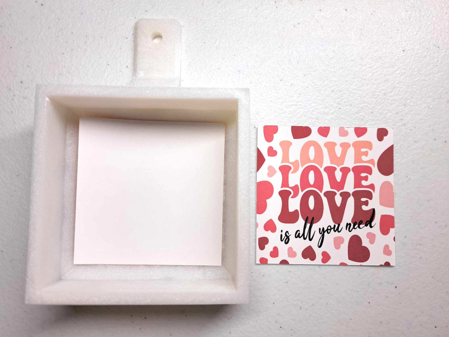 3 inch Square: Valentines Vol. 1 Theme Cardstock/Picture With .25 inch Curved Edge Cardstock Silicone Mold, Aroma Bead Molds