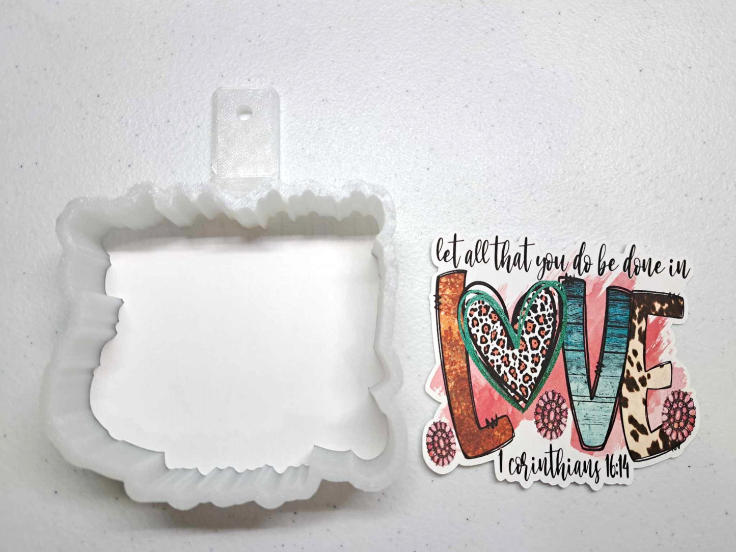 Let All That You Do Be Done In Love 1 Corinthians Cardstock Silicone Mold, Aroma Bead Molds, Premium Cardstock Images