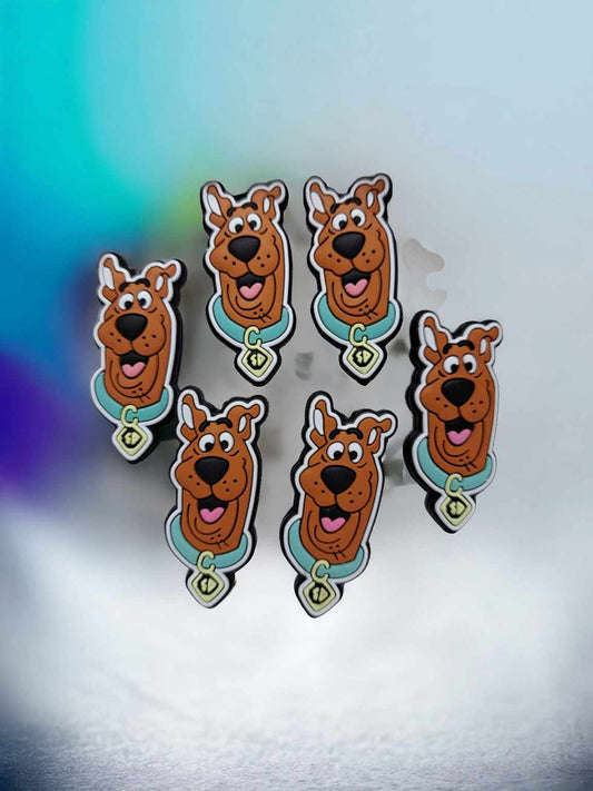 Scooby-Doo with Collar Silicone Focal Bead - 0741