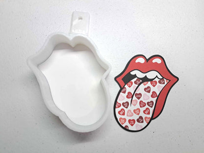Rolling Stones Tongue Multiple Image Choices Cardstock Silicone Mold, Aroma Bead Molds, Premium Cardstock Images