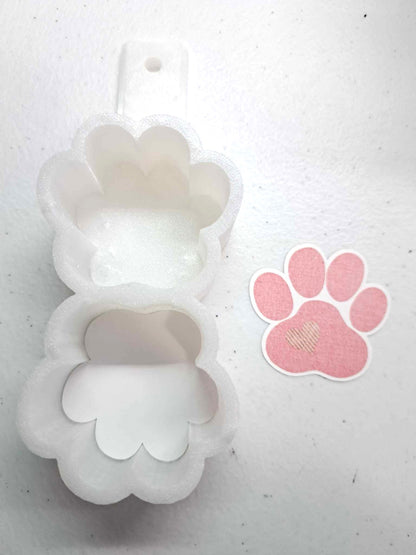 VENT CLIP: 2 Cavity Paw Print w/Multiple Images for Vent Clip Cardstock Silicone Mold, Aroma Bead Molds, Premium Cardstock Images