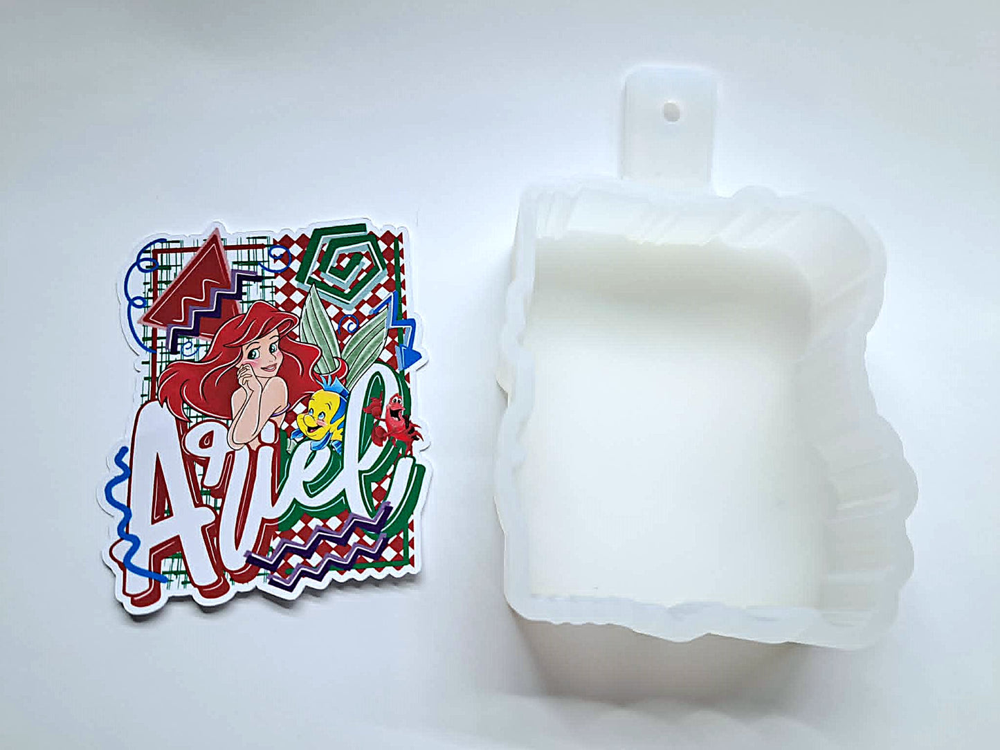 Retro Preppy Disney Princess Ariel Cardstock Silicone Mold, Aroma Bead Molds, Premium Cardstock Images
