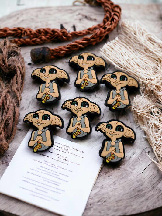 Dobby the Elf: Upper Body Holding a Sock Style 1 Silicone Focal Bead - 0667