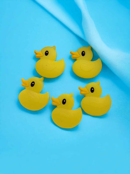 Colorful/Yellow Duck Silicone Focal Bead