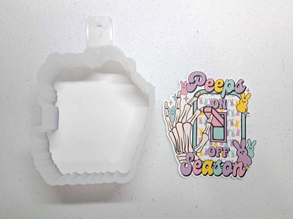 Skellie Switch Peep Season Cardstock Silicone Mold, Aroma Bead Molds, Premium Cardstock Images