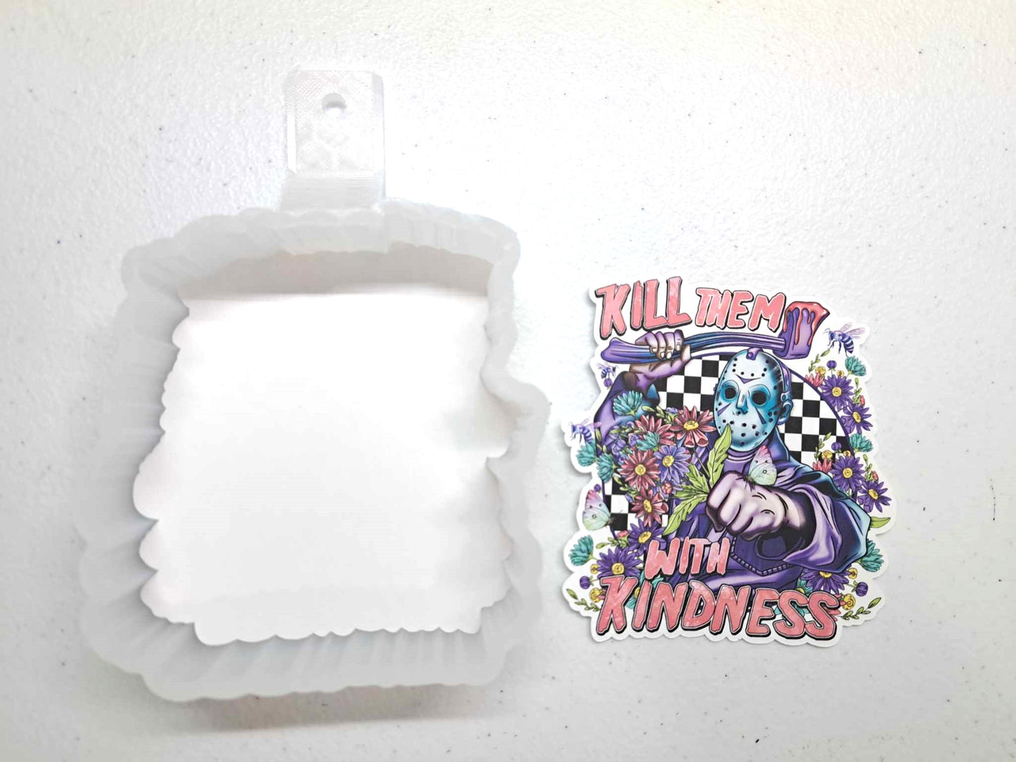 Jason Kill Them with Kindness: Scary Movies Cardstock Silicone Mold, Aroma Bead Molds, Premium Cardstock Images