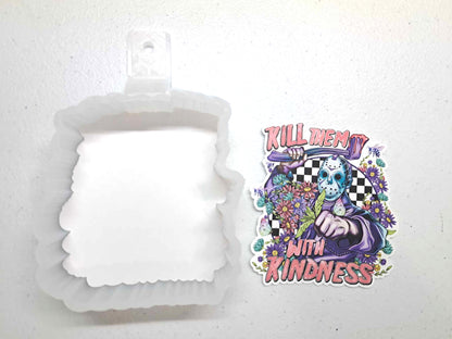 Jason Kill Them with Kindness: Scary Movies Cardstock Silicone Mold, Aroma Bead Molds, Premium Cardstock Images