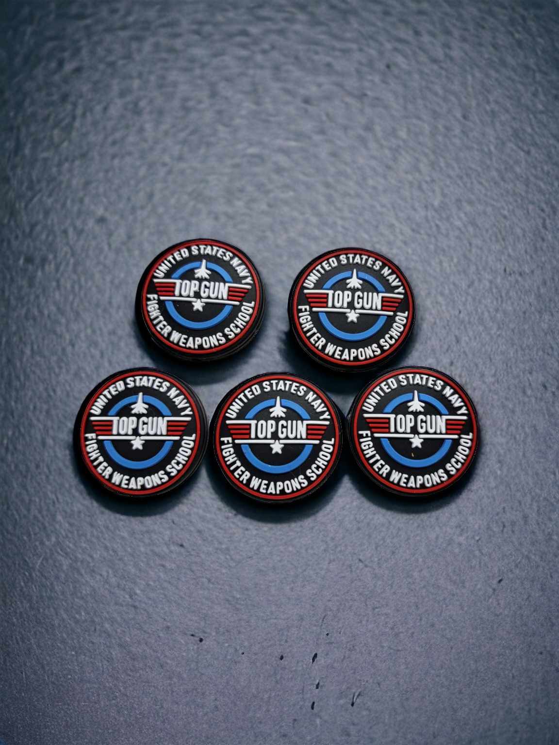 Top Gun Round: US Navy Fighter Weapons School Silicone Focal Bead - 0835