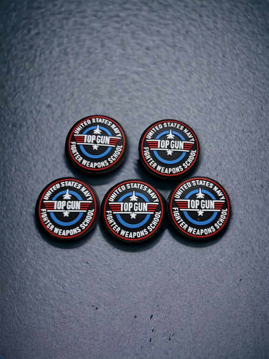 Top Gun Round: US Navy Fighter Weapons School Silicone Focal Bead - 0835