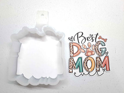 Best Dog Mom Ever Cardstock Silicone Mold, Aroma Bead Molds, Premium Cardstock Images