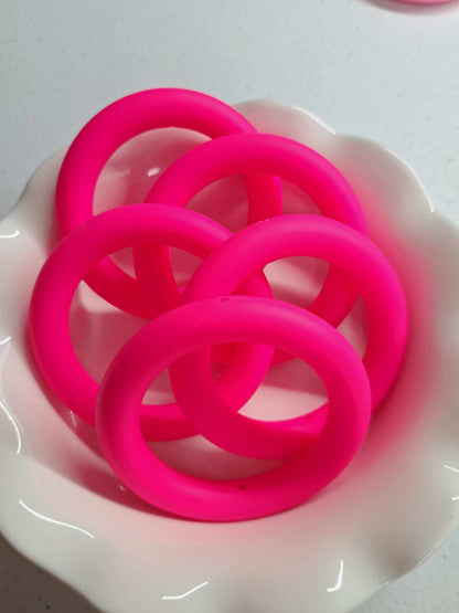 Circle Silicone Spacer 47mm Bead - 0134