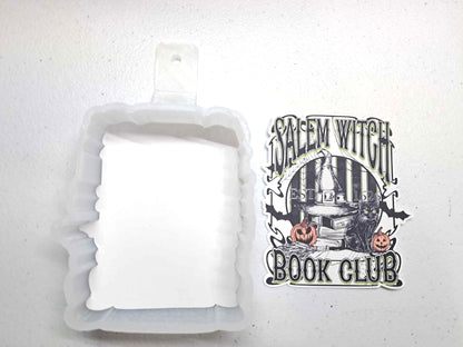 Salem Witch Book Club - Movie Inspired Halloween Cardstock Silicone Mold, Aroma Bead Molds, Premium Cardstock Images