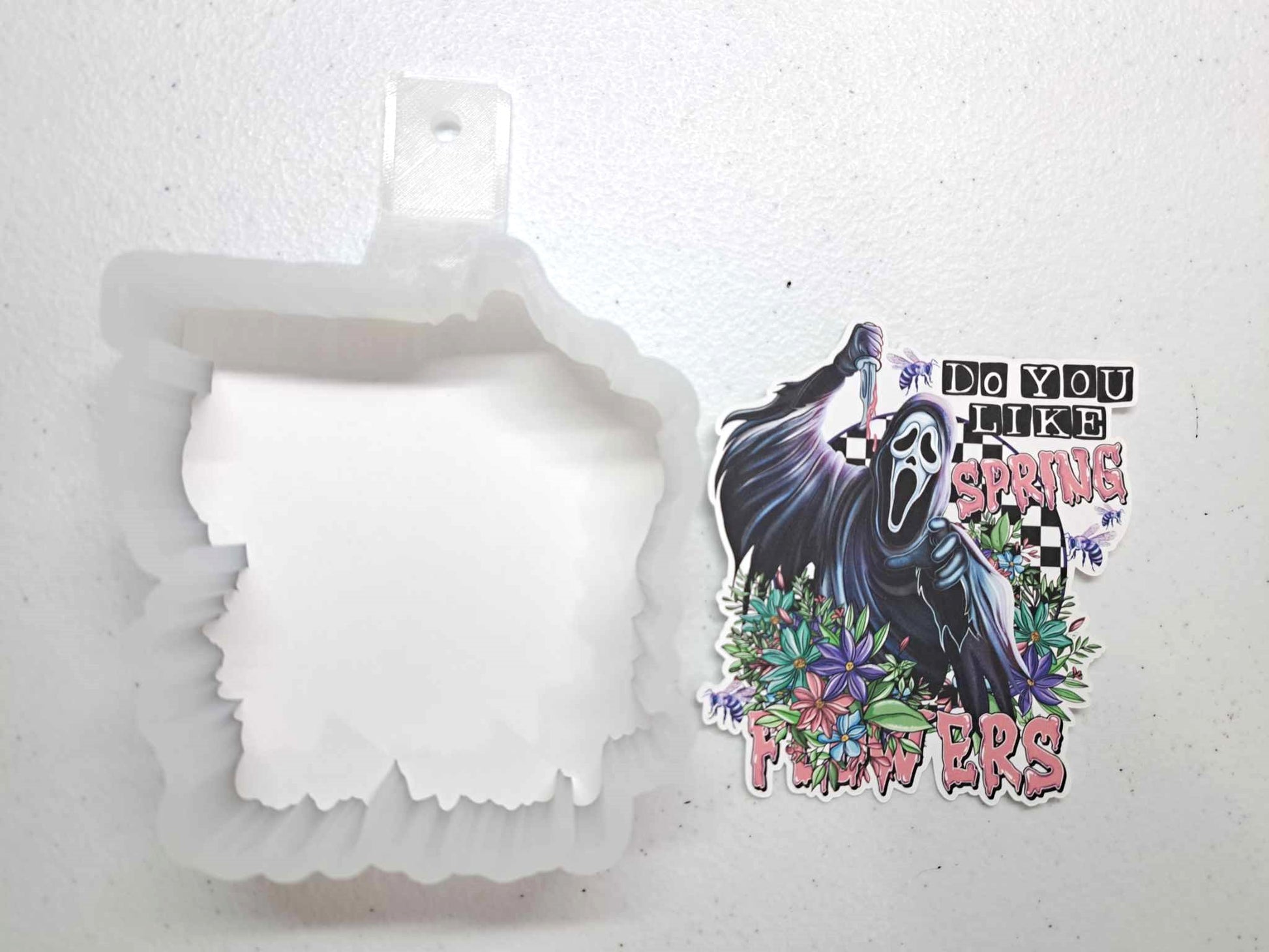 Ghostface Spring Flowers: Scary Movies Cardstock Silicone Mold, Aroma ...