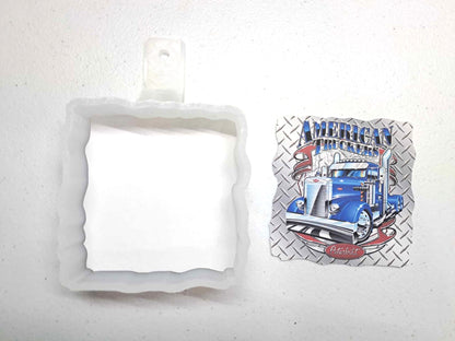 American Truckers Peterbilt Cardstock Silicone Mold, Aroma Bead Molds, Premium Cardstock Images