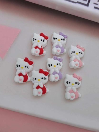 Hello Kitty Full Body Silicone Focal Bead - 0115
