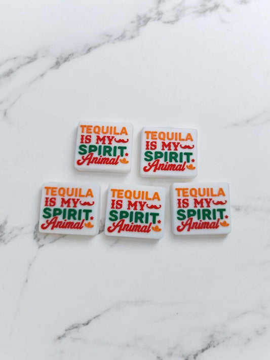 Tequila is my Spirit Animal Silicone Focal Bead - 0820