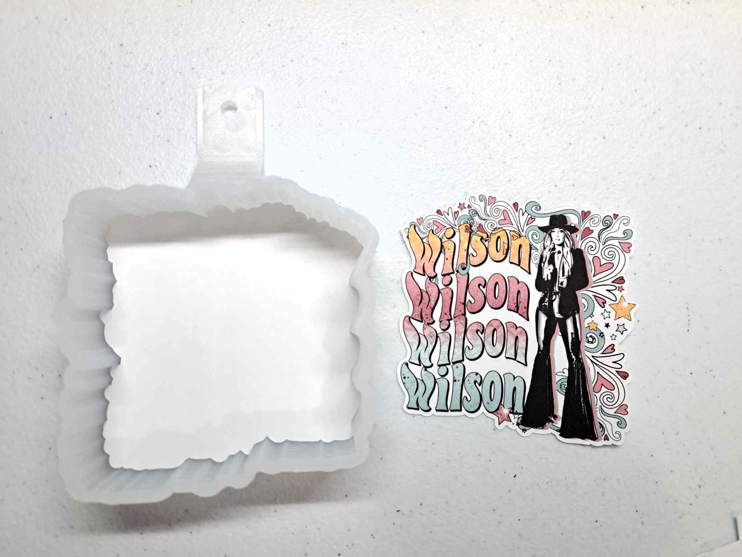 Lainey Wilson Bell Bottoms Cardstock Silicone Mold, Aroma Bead Molds, Premium Cardstock Images