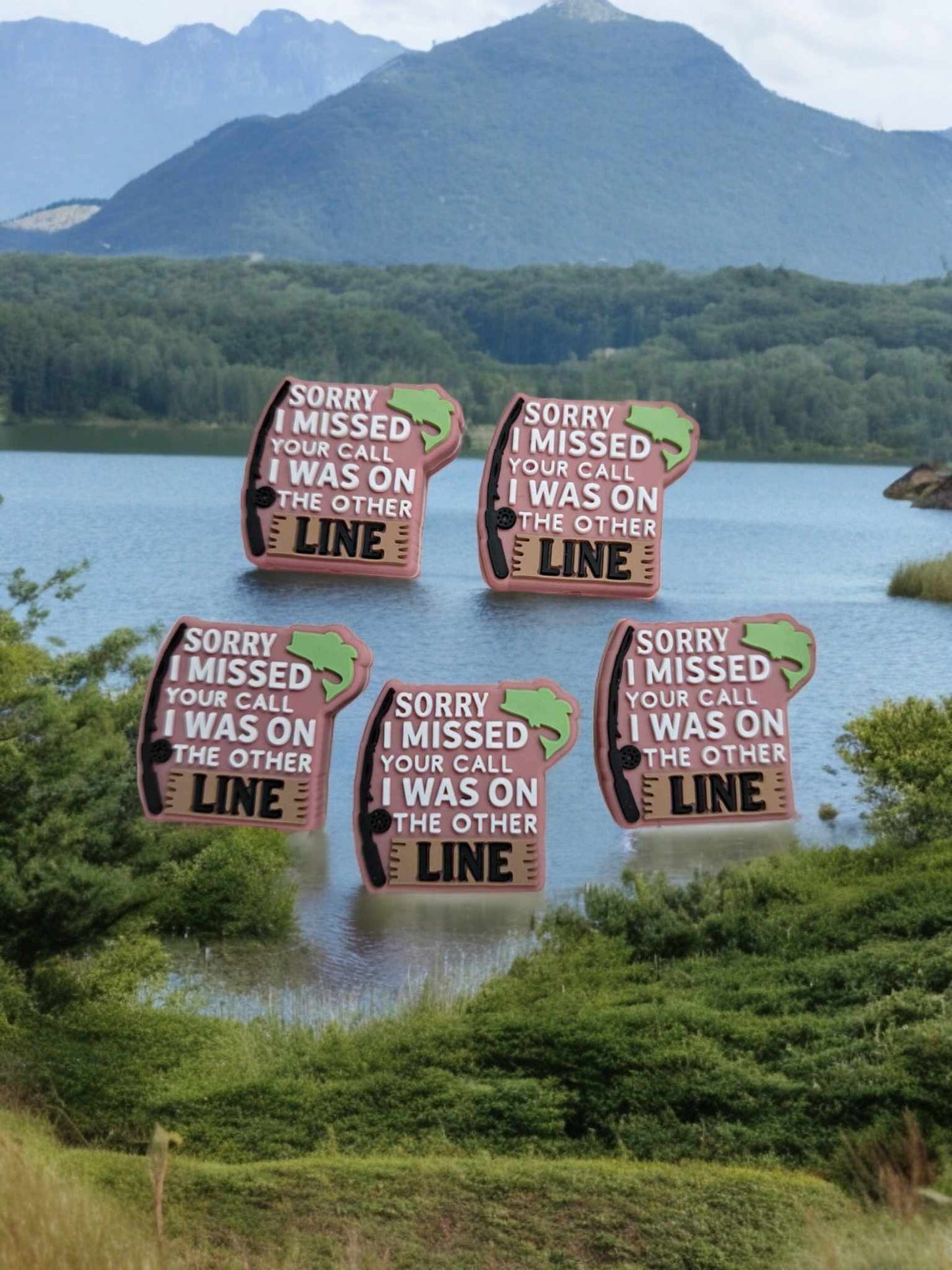 Sorry I Missed Your Call, I Was on the Other LIne: Fishing Silicone Focal Bead - 0798