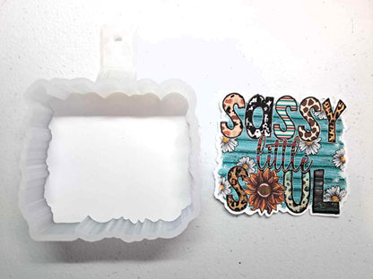 Sassy Little Soul: Western, Flowers, Cow & Leopard Patterns Cardstock Silicone Mold, Aroma Bead Molds, Premium Cardstock Images