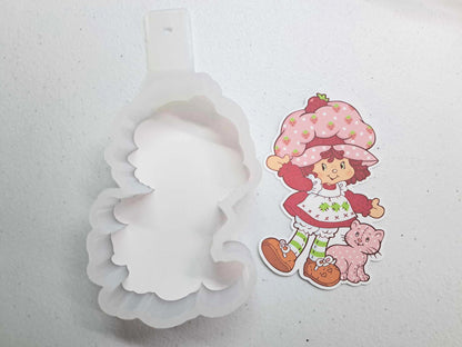 Strawberry Shortcake with Custard Cardstock Silicone Mold, Aroma Bead Molds, Premium Cardstock Images
