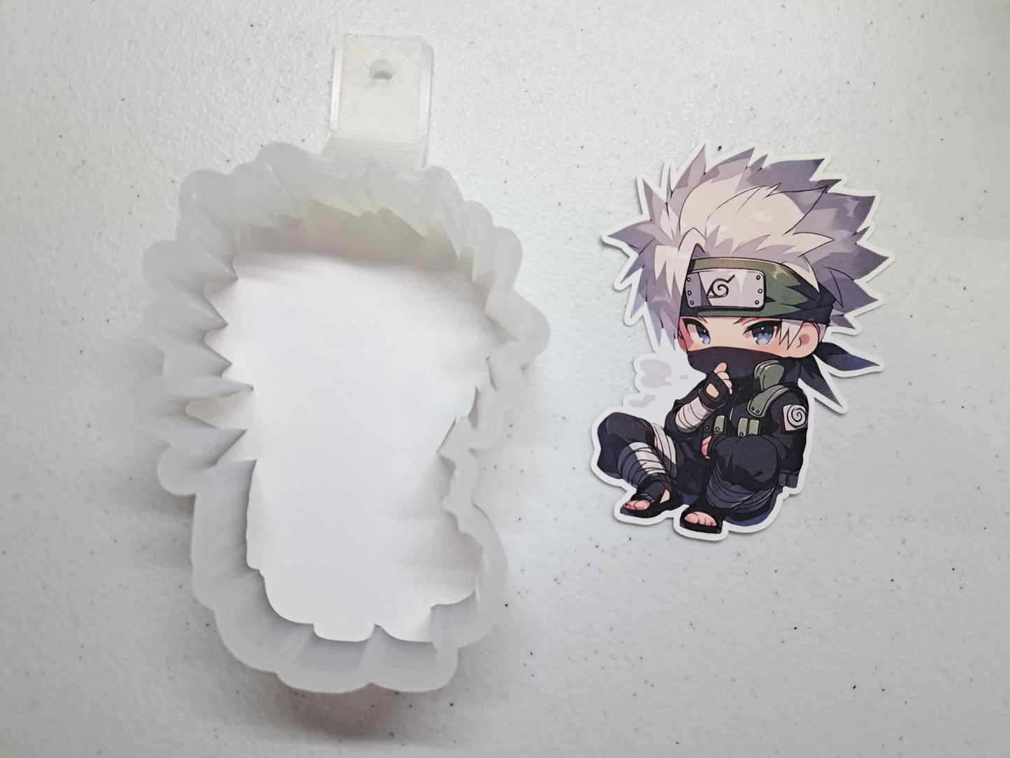 Kakashi: Naruto Chibi Character Cardstock Silicone Mold, Aroma Bead Molds, Premium Cardstock Images