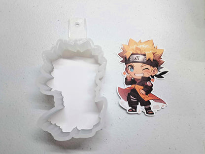 Naruto: Naruto Chibi Character Cardstock Silicone Mold, Aroma Bead Molds, Premium Cardstock Images