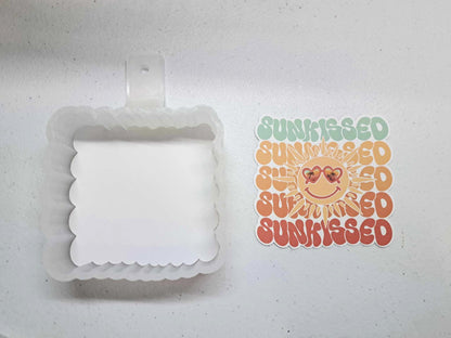 Sunkissed Cardstock Silicone Mold, Aroma Bead Molds, Premium Cardstock Images