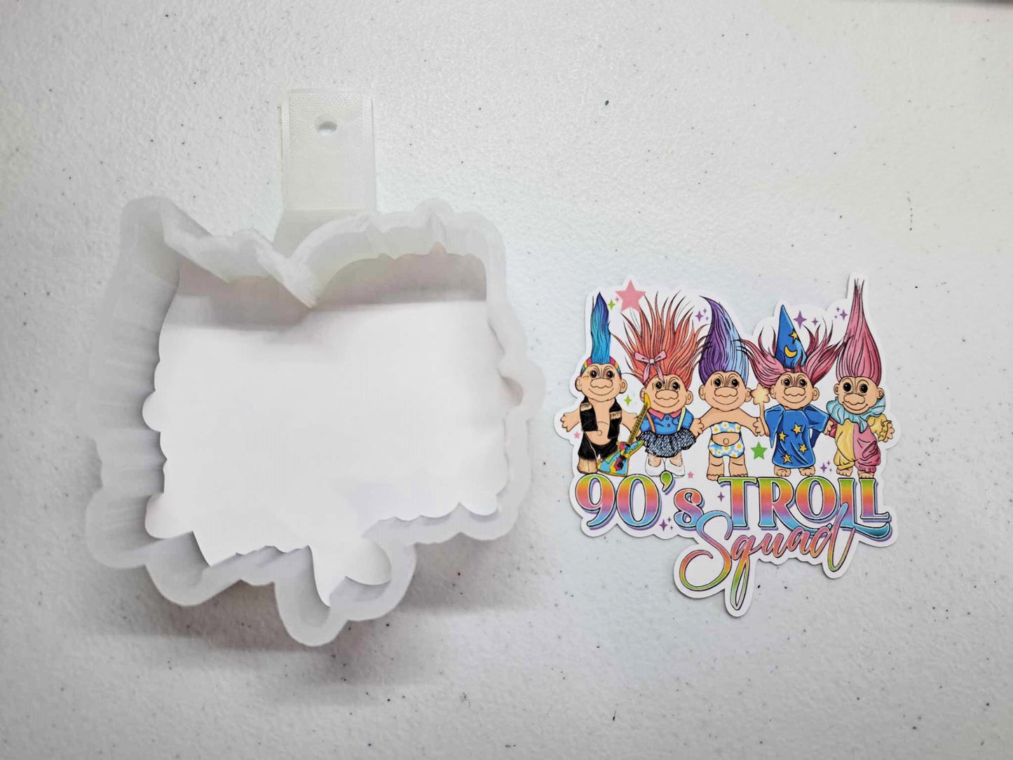 90's Troll Squad Cardstock Silicone Mold, for Aroma Bead Molds, Premium Cardstock Images