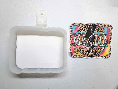 Western Mix Distressed Edge Cardstock Silicone Mold with Multiple Image Inserts, Aroma Bead Molds