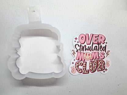 Over Stimulated Moms Club Cardstock Silicone Mold, Aroma Bead Molds, Premium Cardstock Images