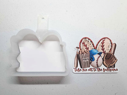 Take me out to the Ball Game Cardstock Silicone Mold, Aroma Bead Molds, Premium Cardstock Images