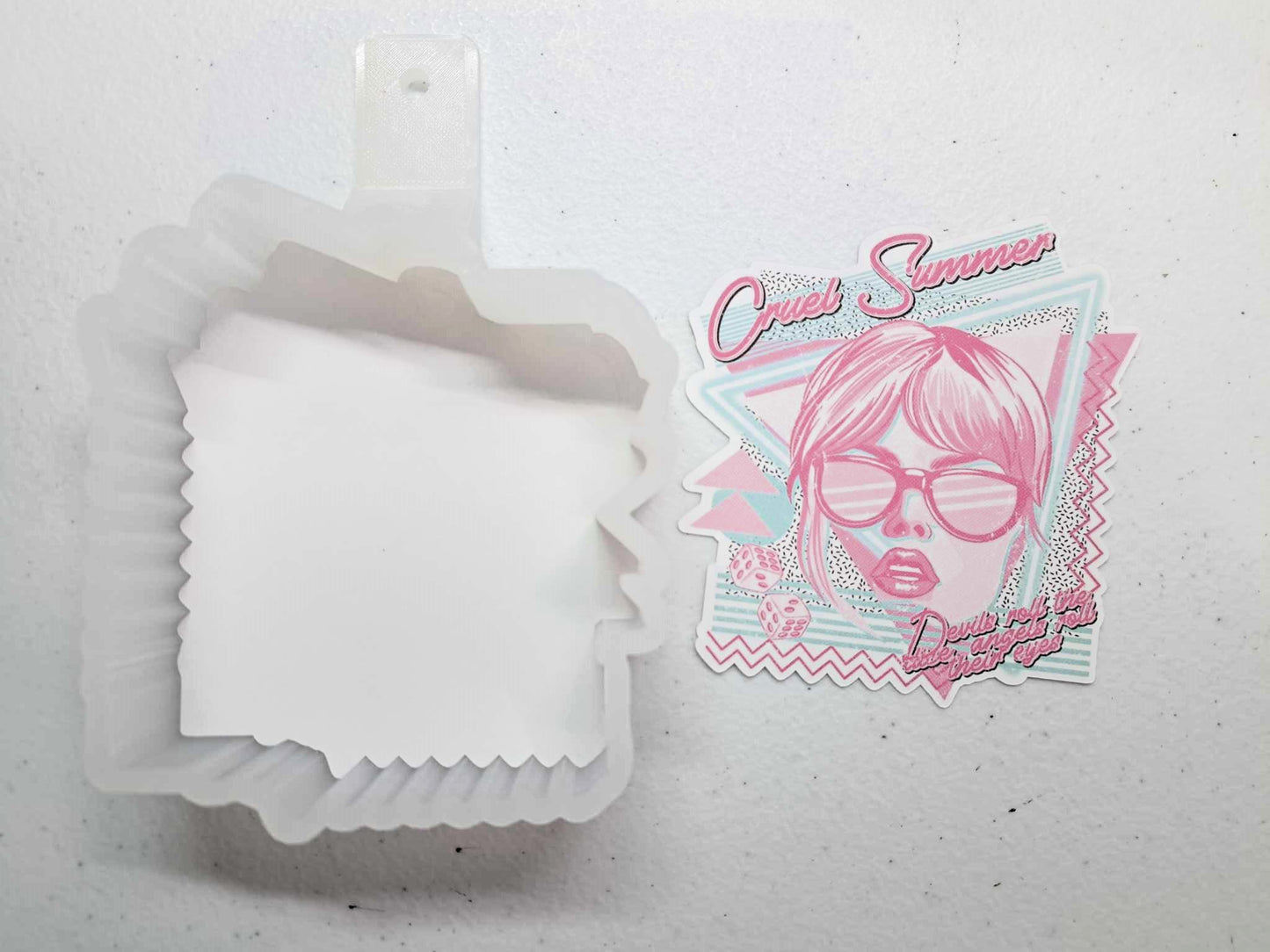 Cruel Summer Taylor Swift for Cardstock Silicone Mold, Aroma Bead Molds, Premium Cardstock Images