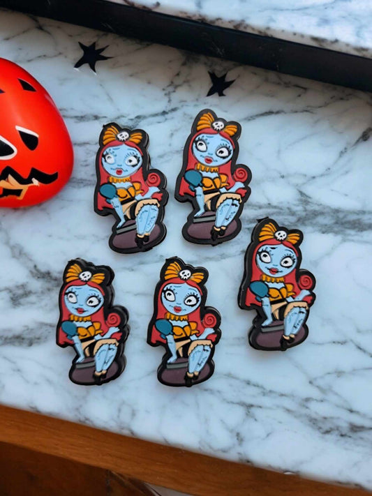 Nightmare Sally Sitting Full Body Silicone Focal Bead - 0035